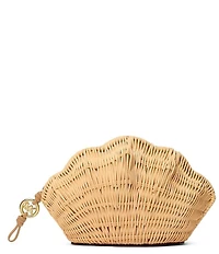 Michael Kors Shelly Small Shell Rattan Clutch