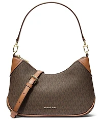 Michael Kors Signature Jet Set Medium Convertible Pouchette Crossbody Bag