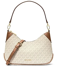 Michael Kors Signature Jet Set Medium Convertible Pouchette Crossbody Bag