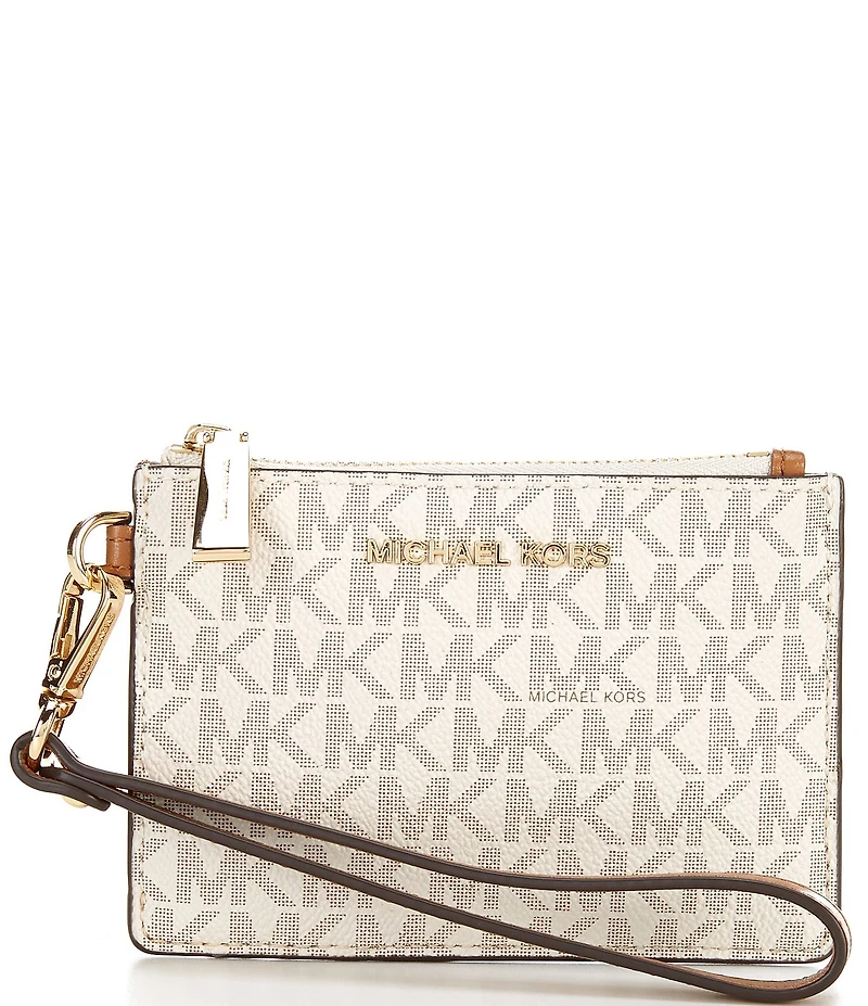Michael Kors Signature Logo Jet Set Small Coin Purse Wristlet