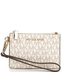 Michael Kors Signature Logo Jet Set Small Coin Purse Wristlet