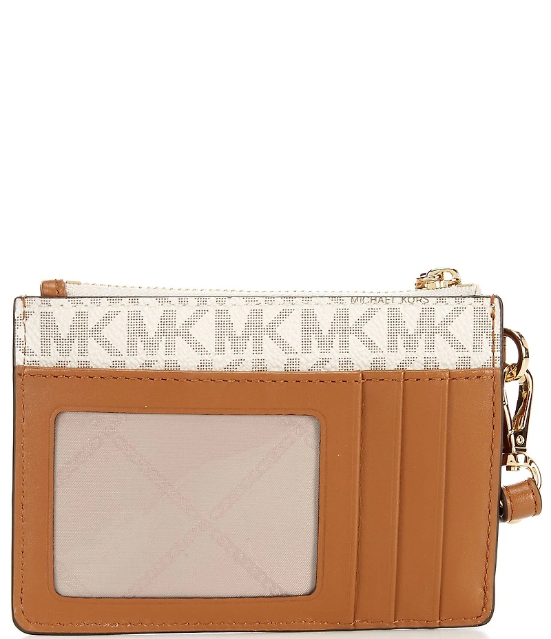 Michael Kors Signature Logo Jet Set Small Coin Purse Wristlet