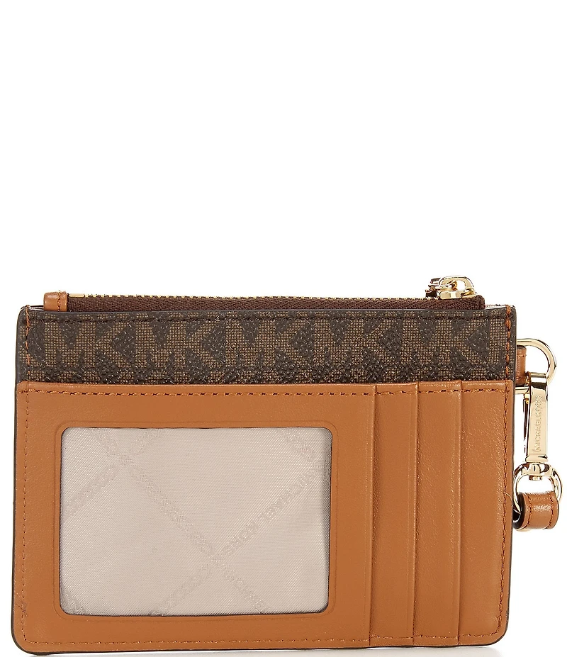 Michael Kors Signature Logo Jet Set Small Coin Purse Wristlet