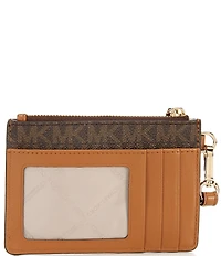 Michael Kors Signature Logo Jet Set Small Coin Purse Wristlet