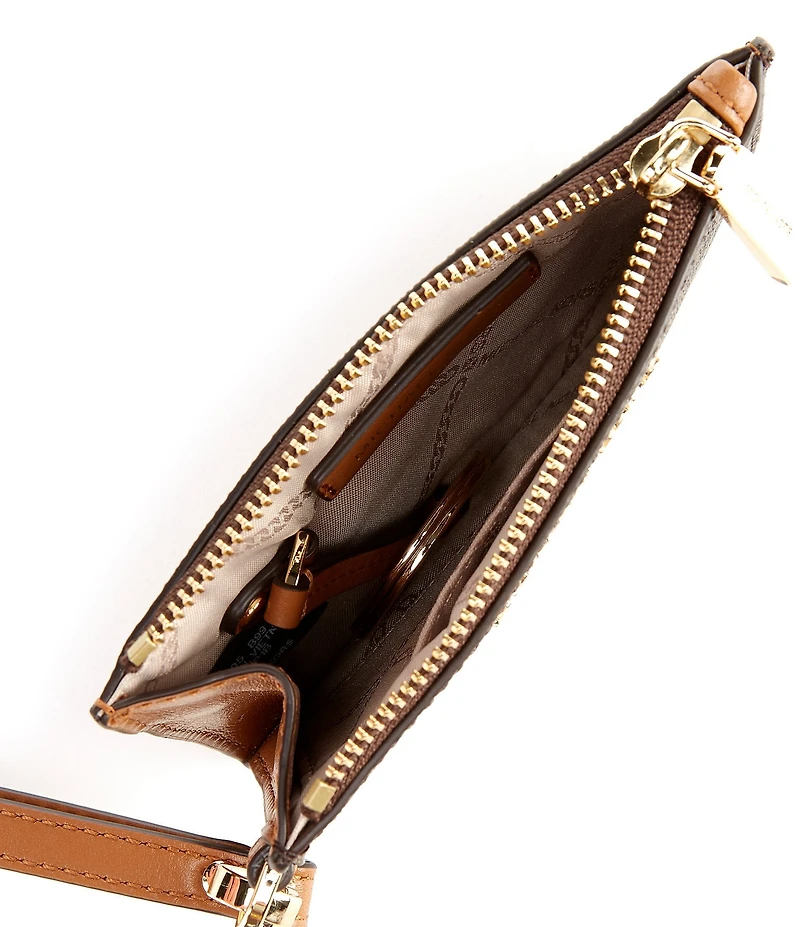 Michael Kors Signature Logo Jet Set Small Coin Purse Wristlet