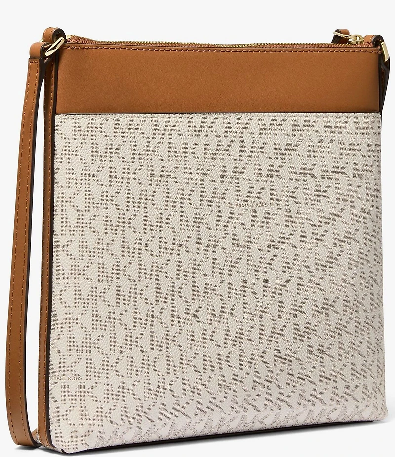 Michael Kors Jet Set Signature Logo Small Flat Crossbody Bag
