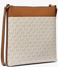 Michael Kors Jet Set Signature Logo Small Flat Crossbody Bag