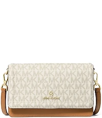 Michael Kors Signature Logo Jet Set Small Phone Crossbody Bag