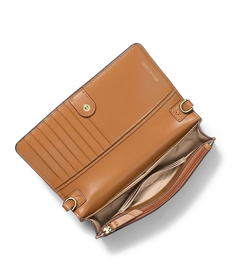 Michael Kors Signature Logo Jet Set Small Phone Crossbody Bag