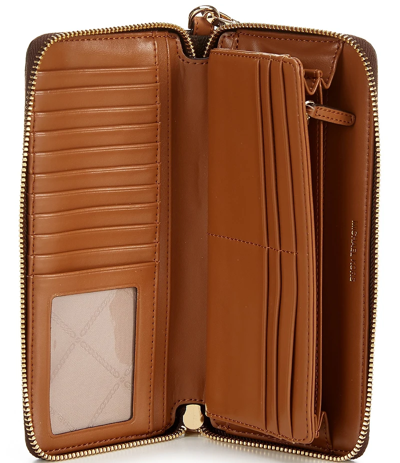 Michael Kors Signature Logo Jet Set Travel Continental Wristlet