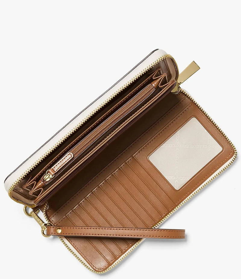 Michael Kors Signature Logo Jet Set Travel Continental Wristlet