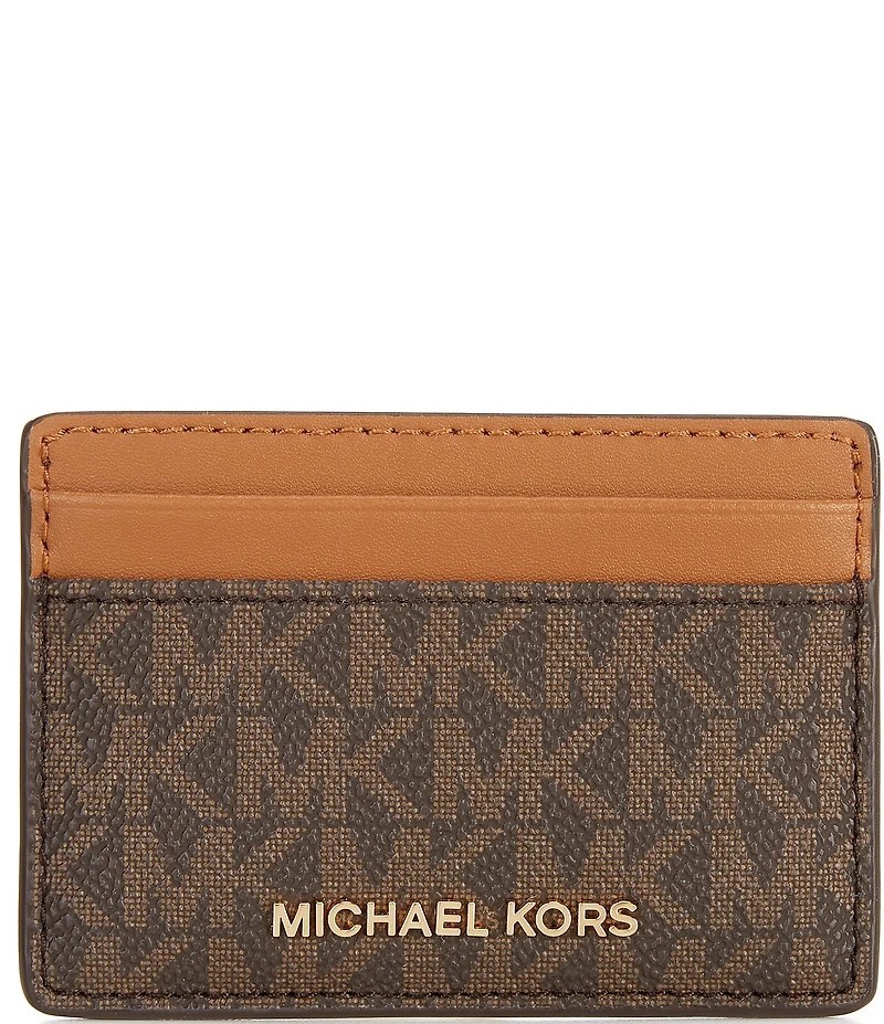 Michael Kors Signature Logo Jet Set Card Holder