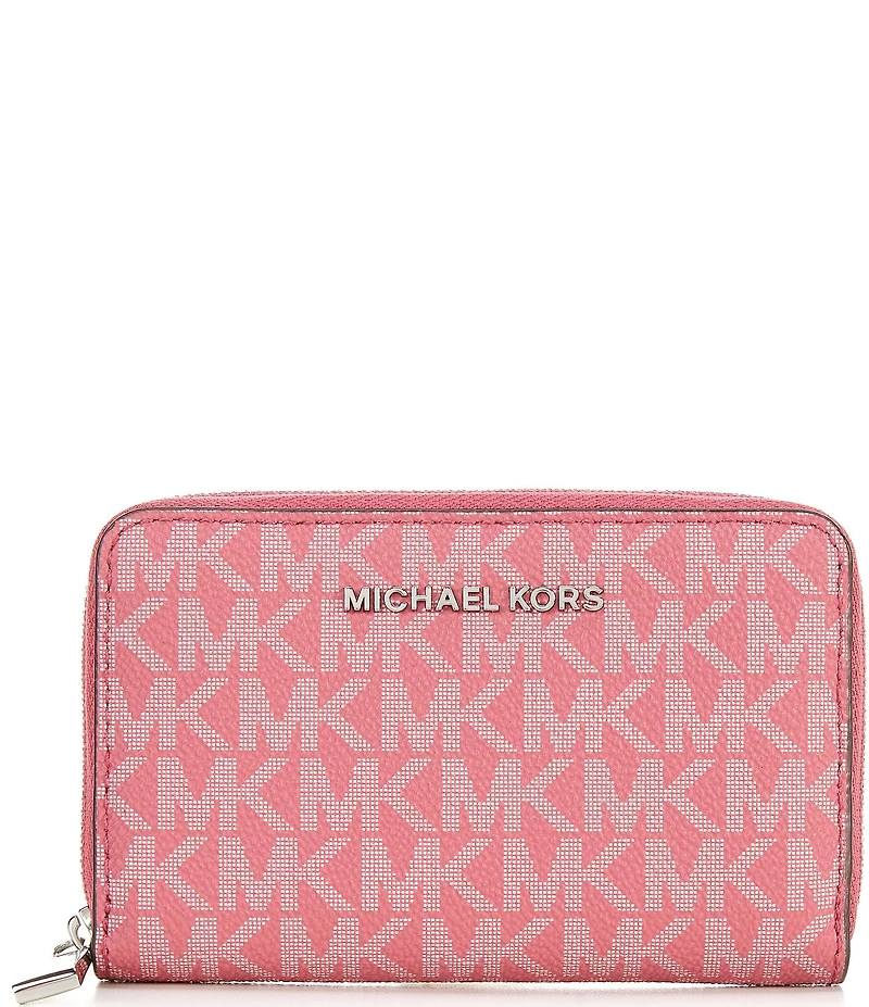 Michael Kors Signature Logo Jet Set Small Card Case