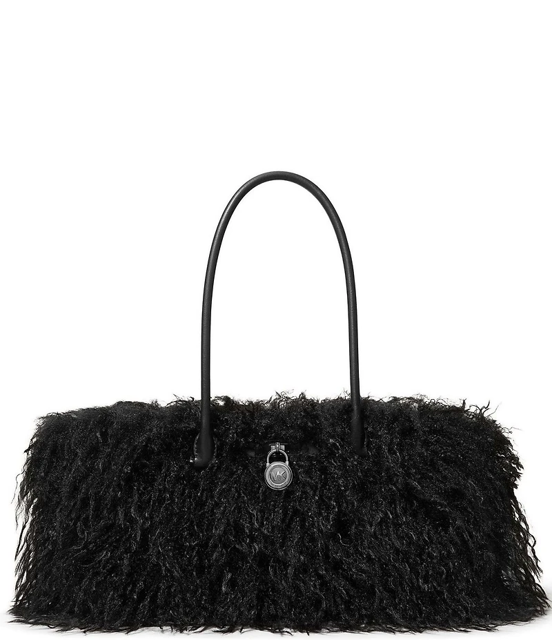 Michael Kors Small East-West Shearling Satchel Bag