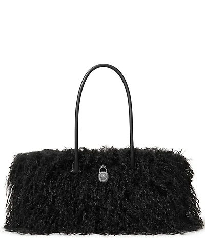Michael Kors Small East-West Shearling Satchel Bag