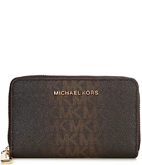 Michael Kors Small Jet Set Zip Around Card Case