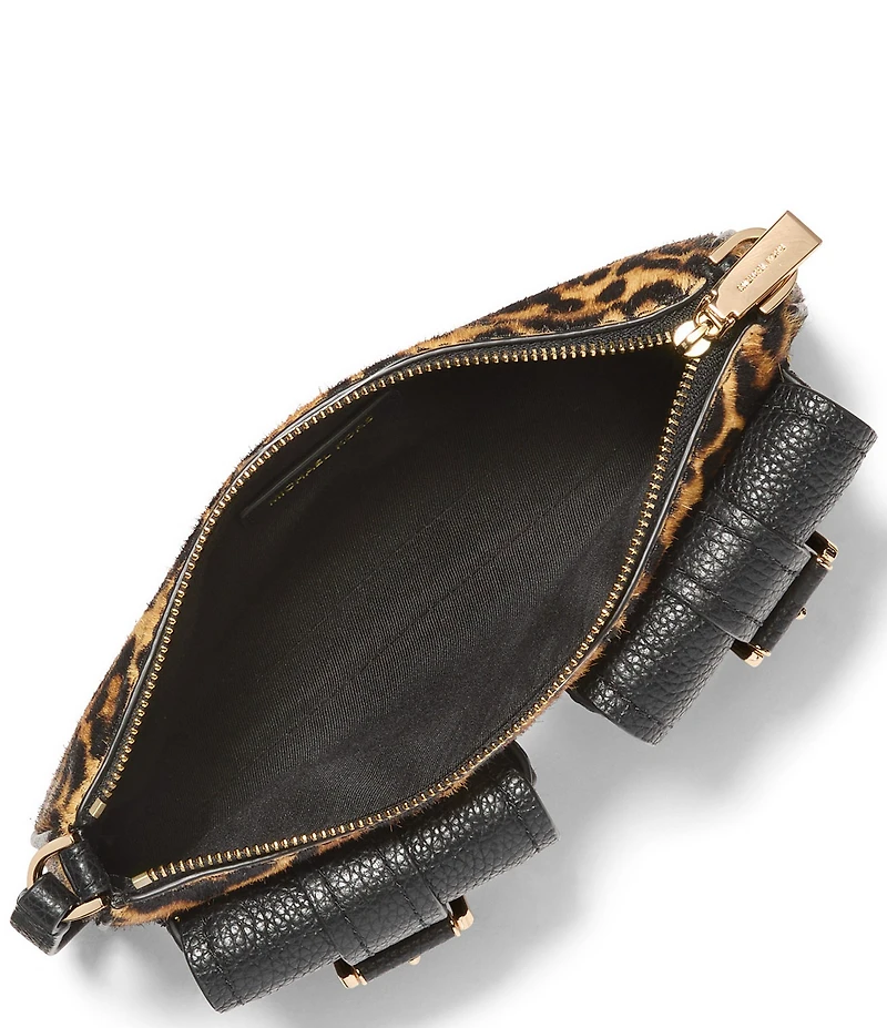 Michael Kors Small Zoe Cheetah Haircalf Convertible Pochette Shoulder Bag