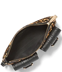 Michael Kors Small Zoe Cheetah Haircalf Convertible Pochette Shoulder Bag