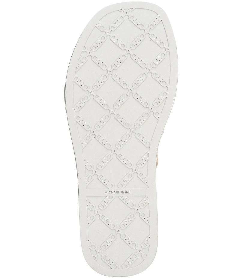 Michael Kors Suki Suede Crystal Embellished Slide Sandals