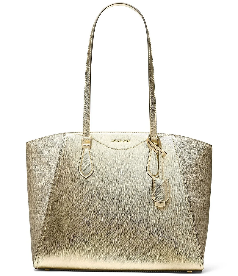 Michael Kors Taryn Metallic Large Multi-Function Tote Bag