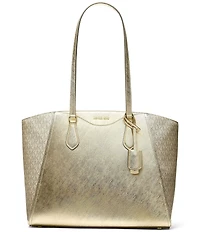 Michael Kors Taryn Metallic Large Multi-Function Tote Bag