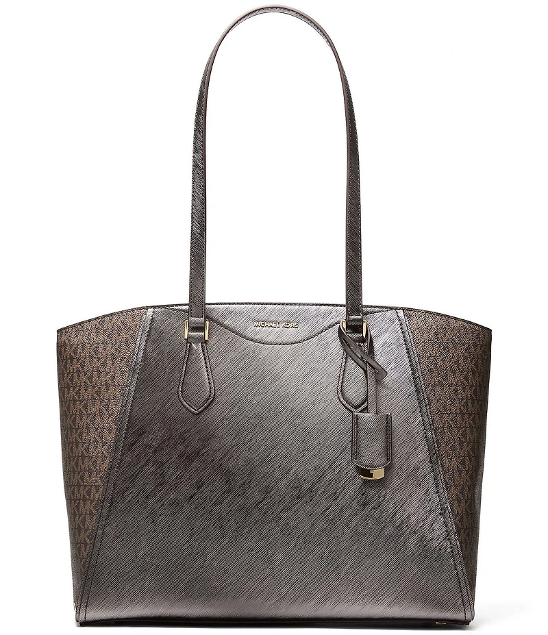 Michael Kors Taryn Metallic Large Multi-Function Tote Bag