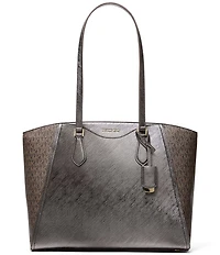 Michael Kors Taryn Metallic Large Multi-Function Tote Bag