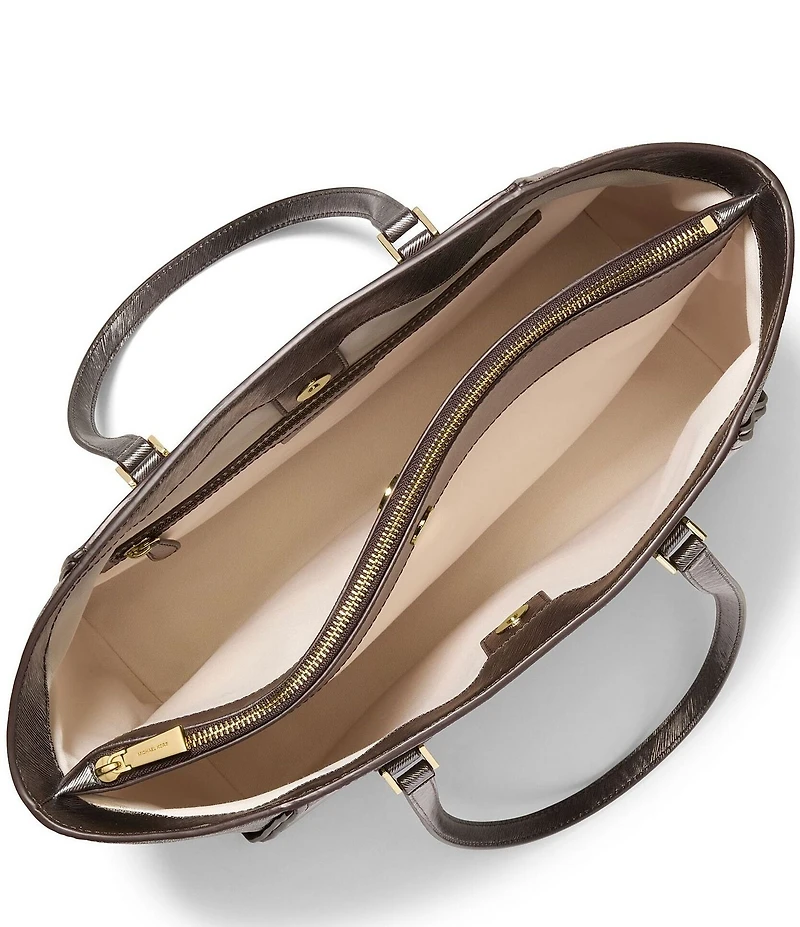 Michael Kors Taryn Metallic Large Multi-Function Tote Bag