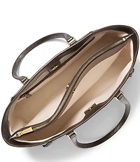 Michael Kors Taryn Metallic Large Multi-Function Tote Bag