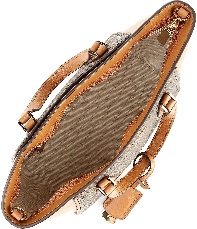 Michael Kors Taryn Signature Logo and Leather Tote Bag
