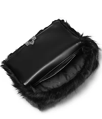 Michael Kors Tribeca Large Faux Fur Chain Shoulder Bag