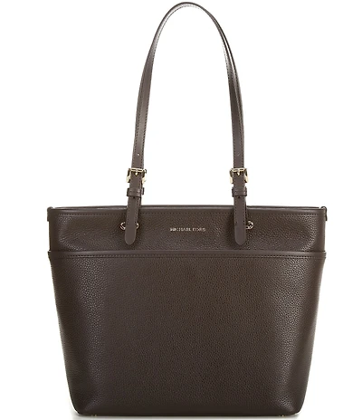 Michael Kors Winston Medium Gold Accents Pocket Tote Bag