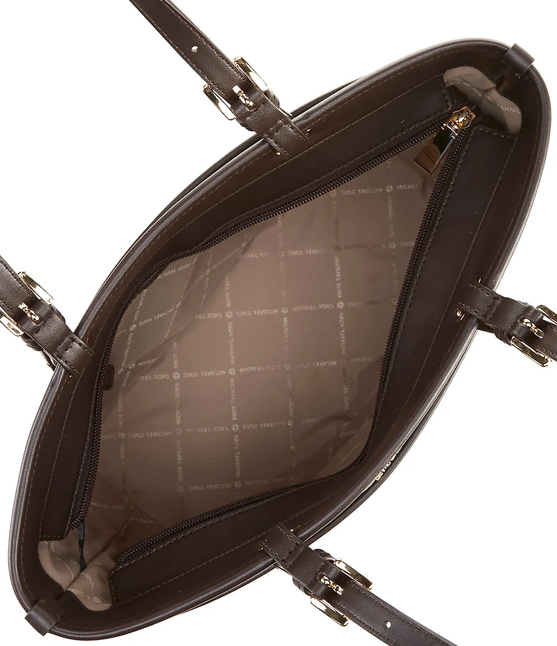 Michael Kors Winston Medium Gold Accents Pocket Tote Bag