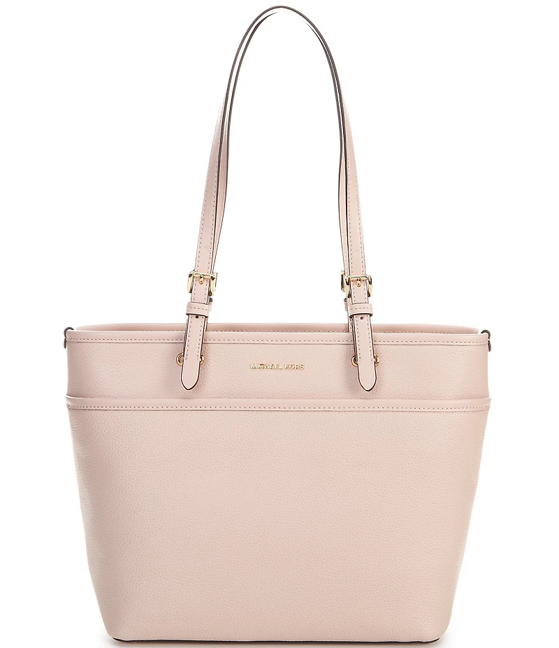 Michael Kors Winston Medium Gold Accents Pocket Tote Bag