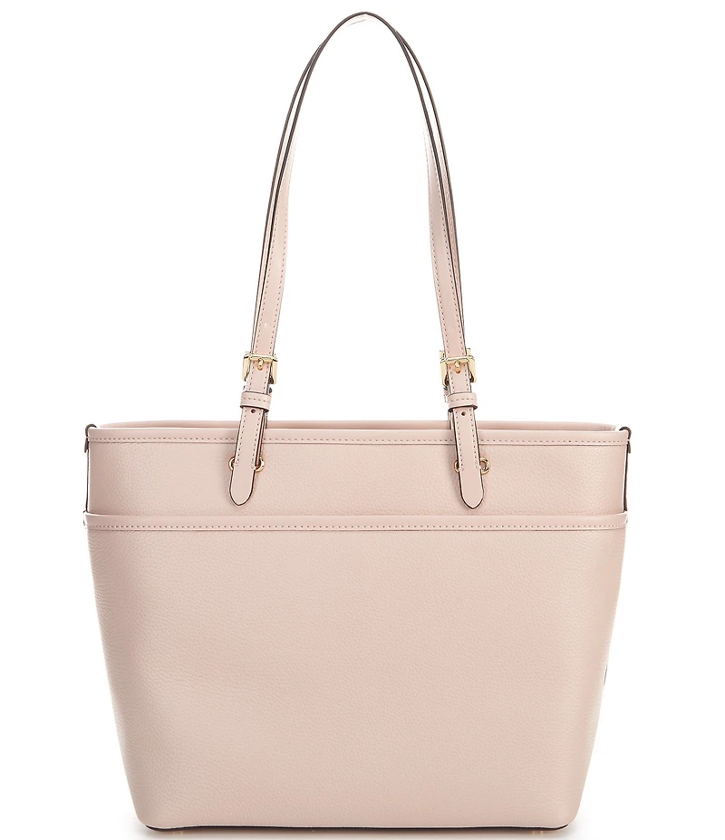 Michael Kors Winston Medium Gold Accents Pocket Tote Bag