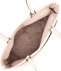 Michael Kors Winston Medium Gold Accents Pocket Tote Bag