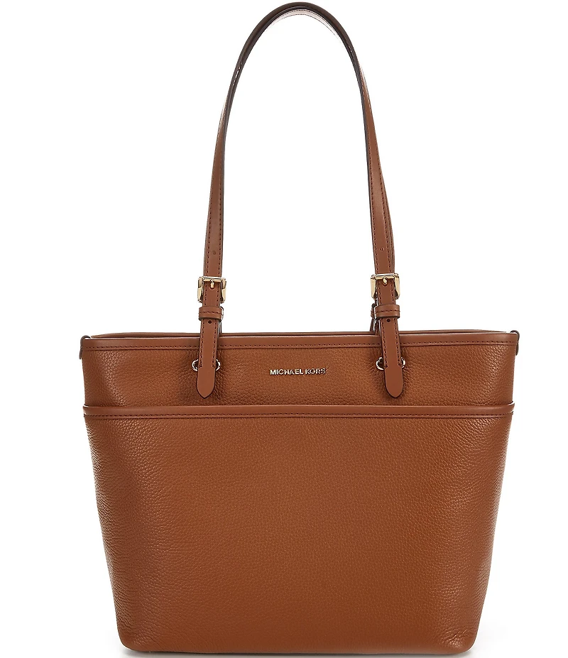 Michael Kors Winston Medium Gold Accents Pocket Tote Bag