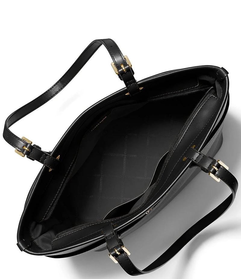 Michael Kors Winston Medium Gold Accents Pocket Tote Bag