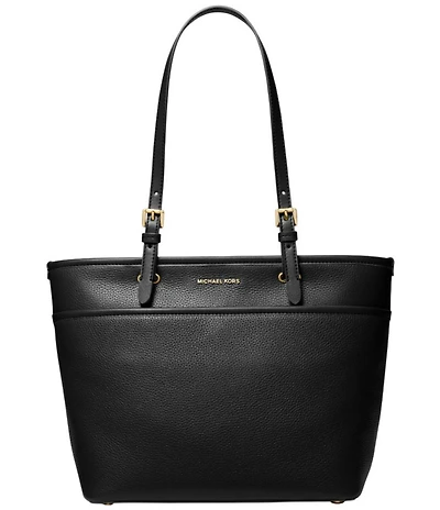 Michael Kors Winston Medium Gold Accents Pocket Tote Bag