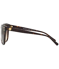Michael Kors Women's 0MK2045 55mm Gradient Dark Tortoise Cat Eye Sunglasses