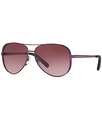 Michael Kors Women's Chelsea 0MK5004 Gradient Plum Aviator Sunglasses