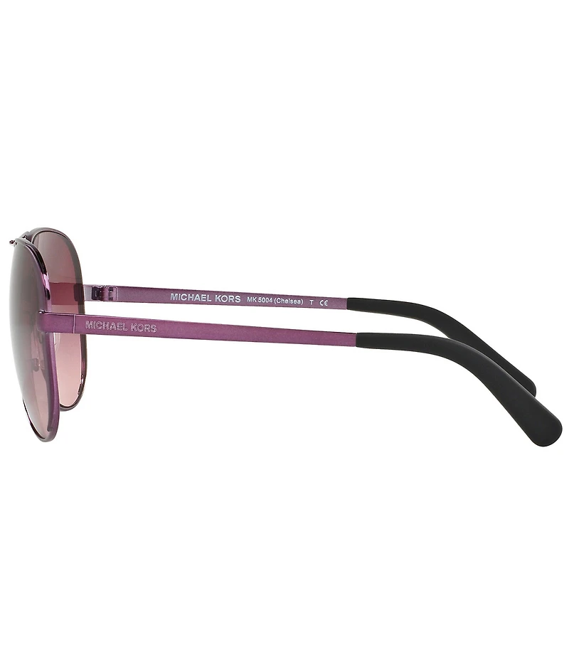 Michael Kors Women's Chelsea 0MK5004 Gradient Plum Aviator Sunglasses