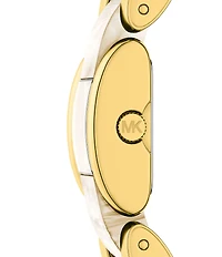 Michael Kors Women's Darrington Quartz Two Hand Acetate and Gold Tone Stainless Steel Bracelet Watch