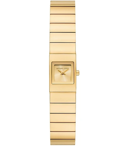 Michael Kors Women's Darrington Two-Hand Gold-Tone Stainless Steel Bracelet Watch