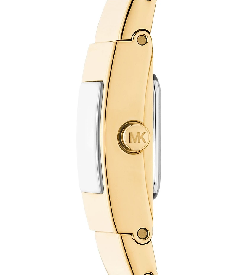 Michael Kors Women's Darrington Two-Hand Gold-Tone Stainless Steel Bracelet Watch