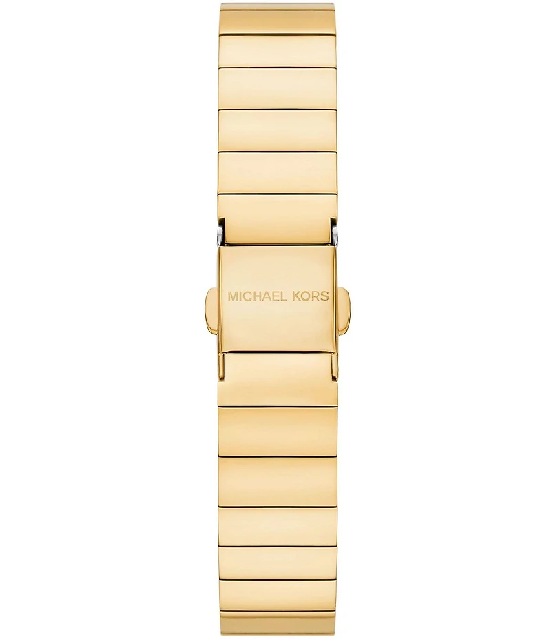 Michael Kors Women's Darrington Two-Hand Gold-Tone Stainless Steel Bracelet Watch