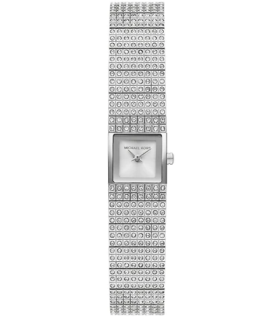 Michael Kors Women's Darrington Two-Hand Pave Stainless Steel Bracelet Watch