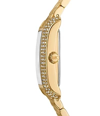 Michael Kors Women's Crystal Emery Three-Hand Stainless Steel Bracelet Watch