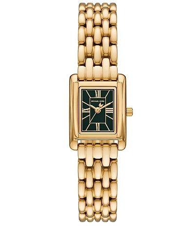 Michael Kors Women's Essex Quartz Three-Hand Gold-Tone Stainless Steel Bracelet Watch