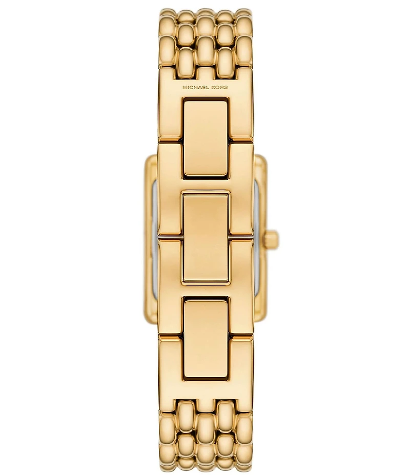 Michael Kors Women's Essex Quartz Three-Hand Gold-Tone Stainless Steel Bracelet Watch